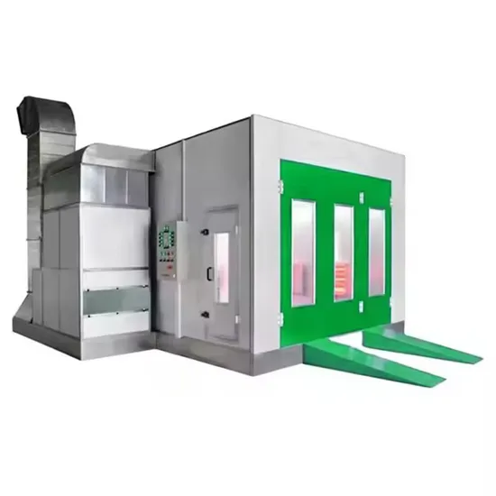Industrial Container Spray Booth Clean Extract, Diesel Burner Portable Exhaust Fan Spray Booth Fold Door Made in China
