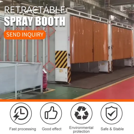 Retractable Mobile and Telescopic Paint Spray Booth for Sale 