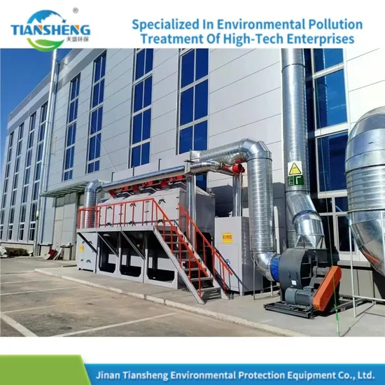 Large Air Volume Exhaust Gas Vocs Treatment Technology Activated Carbon Adsorption Desorption Catalytic Combustion System 